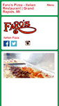 Mobile Screenshot of farospizza.com